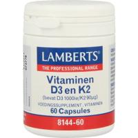 Lamberts Vitamine D3 En K2 Capsules - thumbnail
