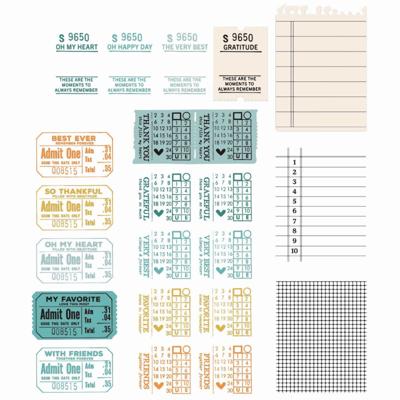 Sizzix • essentials clear stamp set a5 with framelits die forever journal 21pcs