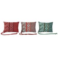 Kussen Home ESPRIT Rood Groen Koraal 30 x 10 x 20 cm (3 Stuks) - thumbnail
