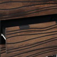Dressoir met lade Bruin 60 x 33.5 x 75 cm Massief mangohout - thumbnail