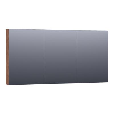 Brauer Impress Spiegelkast 140 cm - zonder Verlichting - Met 3 Dubbelzijdige Spiegeldeuren - Forest Cacao