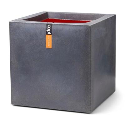 Capi pot vierkant smooth - 50 cm donkergrijs