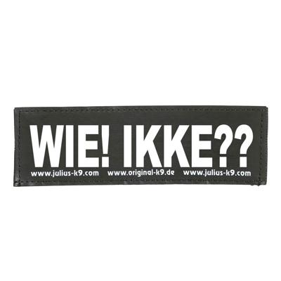 Julius-K9 tekstlabel Wie! Ikke?? 16 x 5 cm