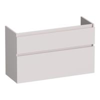 Brauer Delight - Onderkast Ondiep - 100 cm - met 2 Softclose Lades Greeploos en 1 Sifon Uitsparing - Mat Zand - thumbnail