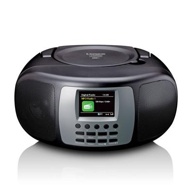 Lenco Draagbare DAB+/FM-radio met Bluetooth® CD-speler en groot LCD-kleurenscherm Zwart - SCD-860BK