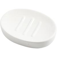 Creativ Company Zeepbakje, h: 2,5 cm, l: 13,5 cm, b: 10 cm, wit, 1 stuk - thumbnail