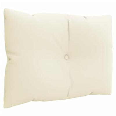 VidaXL Palletkussens 3 st stof crèmekleurig