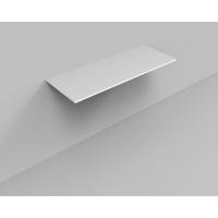 Topblad BWS Marble 120,5x46x1,5 cm Mat Wit Marmer - thumbnail