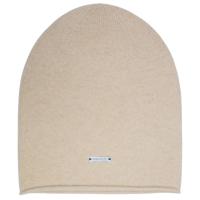 Stone Valley Beige Kasjmier Muts - Opgerolde Onderkant - thumbnail