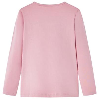 Kindershirt met lange mouwen ijsjesprint 92 lichtroze