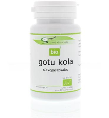 Surya Gotu kola centalla asiatic bio 60 Capsules Surya Gotu kola centalla asiatic bio 60 Capsules