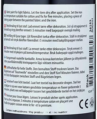 Creativ Company Textielverf - zwart, 500ml