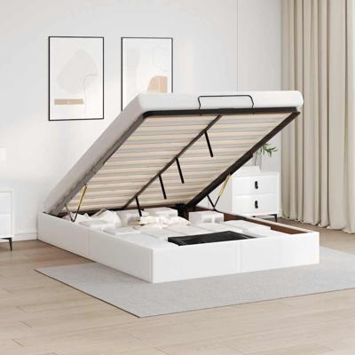 Bedframe zonder matras 140x200 cm kunstleer wit