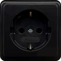 Enzo Kopp zwart opbouw stopcontact ra - 4626100 - thumbnail
