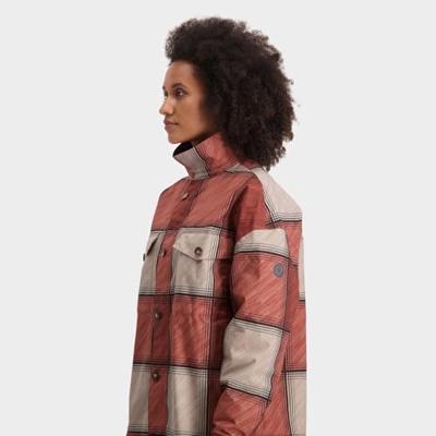 AGU Oversized Rain Shirt Winter Regenjas Urban Outdoor Dames - Cinnabar - L - Waterdicht AGU Oversized Rain Shirt Winter Regenjas Urban Outdoor Dames - Cinnabar - L - Waterdicht
