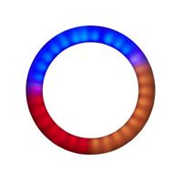 Hama SpotLight FoldUp LED RGB Ringlamp Zwart/Wit - thumbnail
