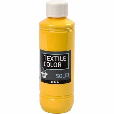 Creativ Company Textile color dekkende textielverf - geel, 250ml