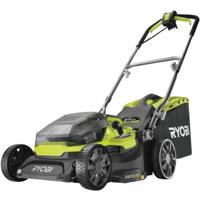 RYOBI Hybride Grasmaaier - Ø 37 cm - 2 LithiumPlus 36V 5.0 Ah accu's - Zwart en Groen - thumbnail