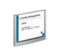 Durable Click Sign deurnaamhouder, ft 14,9 x 10,5 cm, grijs - thumbnail