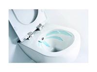 Creavit Hangend Toilet - 35.3x51cm - bidetsproeier koud water - spoelrandloos - wit FE322-34CB00E-0003 - thumbnail