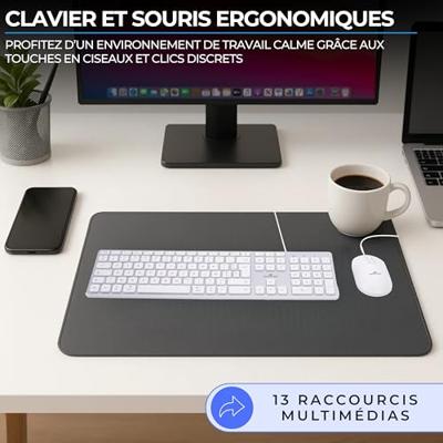 Bedraad toetsenbord en muiscombinatie - BLUESTORK - KB Mac - Mac-compatibel - Wit