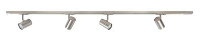Highlight Railsysteem Trackline 150 cm + 4 cilinder spots mat chroom Highlight Railsysteem Trackline 150 cm + 4 cilinder spots mat chroom