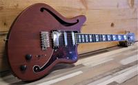 D&apos;angelico Deluxe Bedford SH Tremolo Matte Walnut - thumbnail