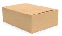 Verzenddoos, enkele golf, 3 mm, bruin, ft 200 x 140 x 110 mm - thumbnail