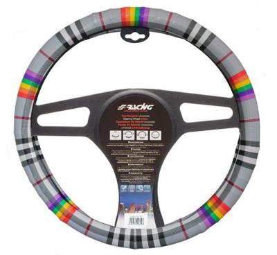 Simoni Racing Stuurwielhoes Fancy - 37-39cm - Multi-color Eco-Leder SRCVT62