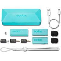 GODOX MoveLink Mini LT 2-persoons draadloos microfoonsysteem voor camera's en iOS-apparaten (Macaron groen) - thumbnail