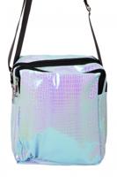 Handtasje Slangenleer print Turquoise - thumbnail