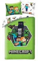 Minecraft Dekbedovertrek groen - 140 x 200 cm - 70 x 90 cm - Polyester - thumbnail