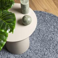 VidaXL Vloerkleed pamplona shaggy hoogpolig modern ø 80 cm blauw - thumbnail