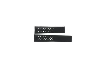 Horlogeband Tag Heuer CV211D / FC6310 Leder Zwart 20mm