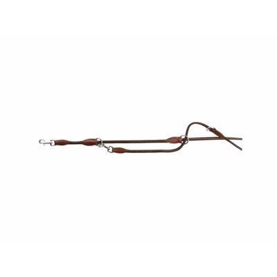 TRIXIE HONDENRIEM ACTIVE VERSTELBAAR RONDGENAAID LEER DONKERBRUIN 200X0,8 CM