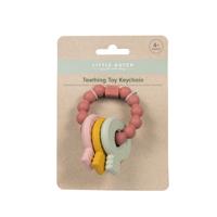 Little Dutch Bijtring Silicone Sleutelbos Roze - thumbnail