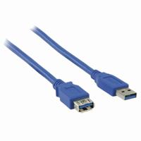 Nedis USB-Kabel | USB-A Male | USB-A Female | 5 Gbps | 2 m | 1 stuks - CCGB61010BU20 CCGB61010BU20 - thumbnail