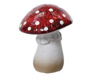 Decoris Beeld paddenstoel terracotta h8,4cm - thumbnail
