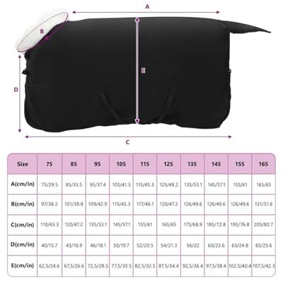 VidaXL Paardendeken zwart 155 cm polar fleece VidaXL Paardendeken zwart 155 cm polar fleece