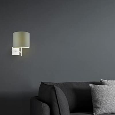 Lampenkap cilinder | rond | katoen | stoffen lampenkap | cilinderkap  | Ø20cm H17cm | grijs