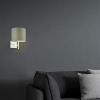 Lampenkap cilinder | rond | katoen | stoffen lampenkap | cilinderkap  | Ø20cm H17cm | grijs - thumbnail