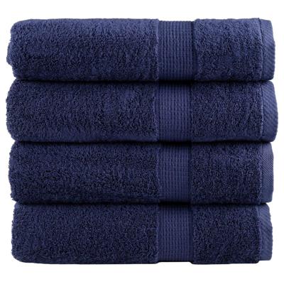 VidaXL Handdoeken solund 4 st 600 g/m² 50x100 cm marineblauw VidaXL Handdoeken solund 4 st 600 g/m² 50x100 cm marineblauw