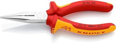Knipex Radiotang recht met zijsnijder | 160 mm | VDE - 2506160