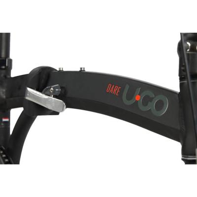 UGO Vouwfiets u-go dare s1 - 20 inch - single speed - v brake en remnaaf - smoke black