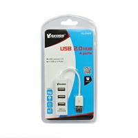 Vakoss TC-234UX interface hub USB 2.0 Zwart - thumbnail