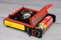 Gasfornuis - ROTHENBERGER - GOURMET RS 220 - 2000 W - Rood en zwart - thumbnail