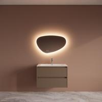 Badmeubelset BWS Riga Met Asia Wastafel Wit 80 cm Latte Boss & Wessing - thumbnail