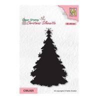 Nellie's Choice • christmas silhouettes clear stempel christmas tree - thumbnail