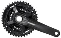 Crankstel 3 x 9 speed Shimano FC-MT210 met 170mm crankarm 44-32-22T - zwart - thumbnail