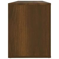 Schoenenkast 100x35x45 cm bewerkt hout bruineikenkleurig - thumbnail